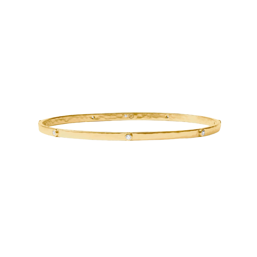 Crescent Stone Bangle