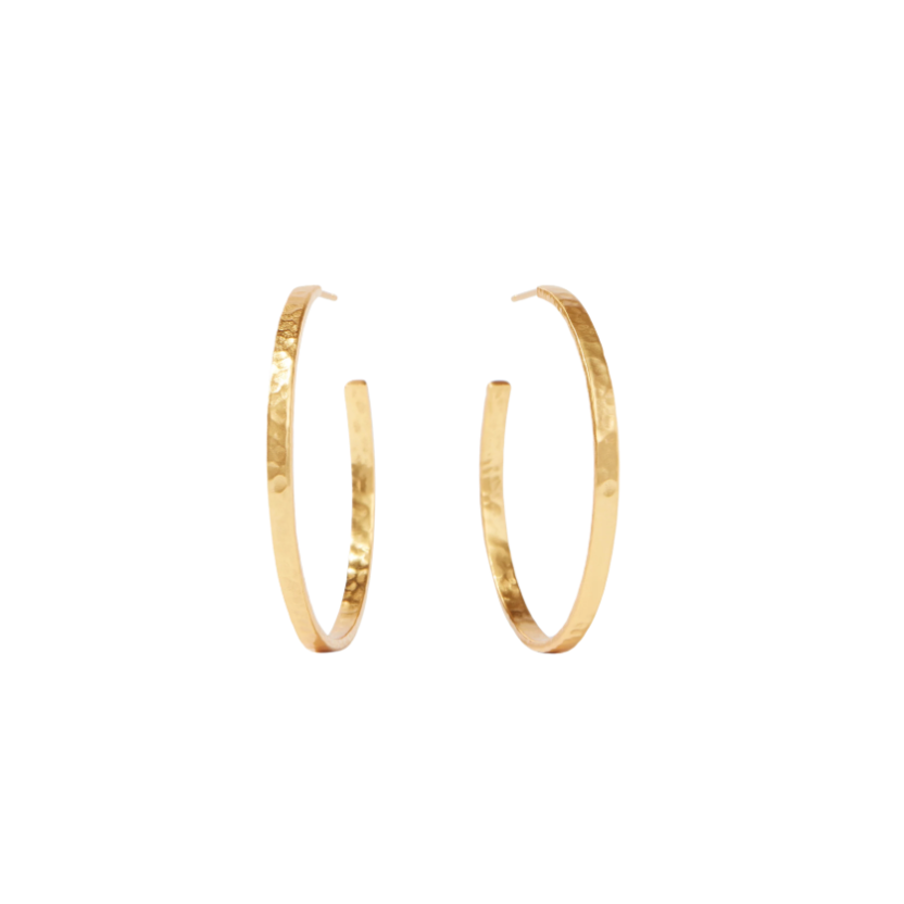 Gold Crescent Hoop