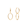 Gold  Fleur-de-Lis 2 in 1 Earring