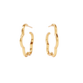 Gold Gardenia Hoop