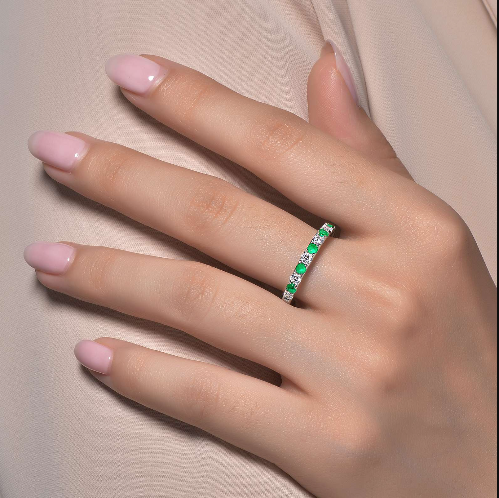 May Birthstone Ring
