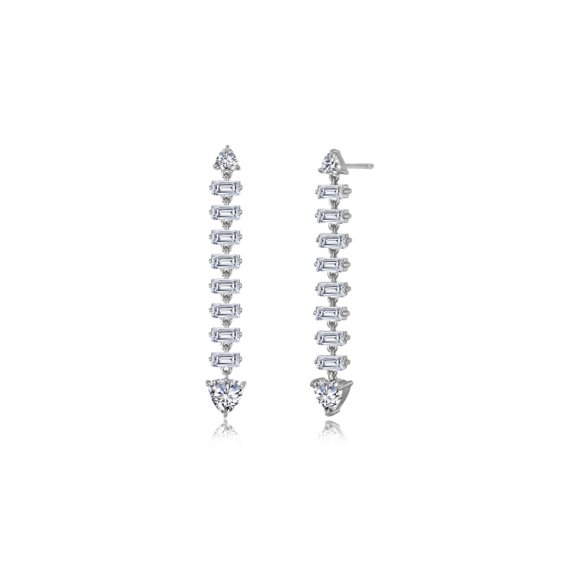 Silver Regal Cascade Drop Earrings