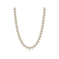 Gold Blossom Cradle Line Necklace