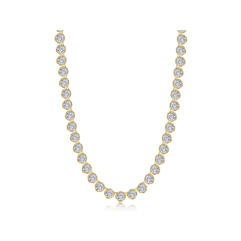 Gold Blossom Cradle Line Necklace