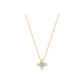 Gold Small Magnolia Blossom Necklace