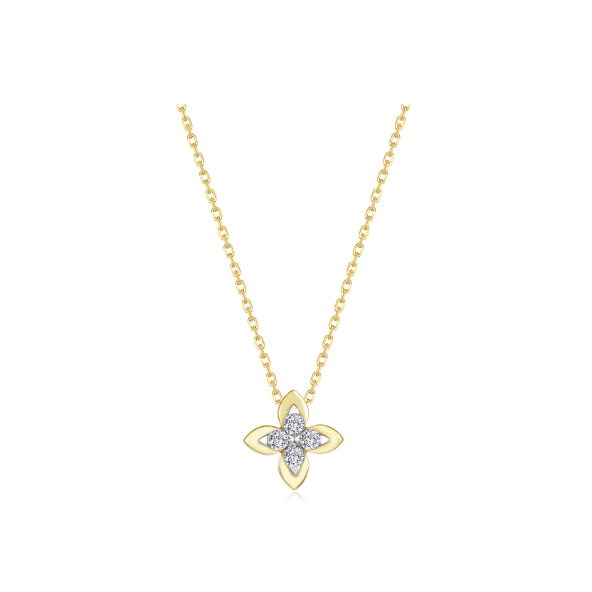 Lafonn Gold Magnolia Blossom Necklace