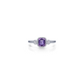 Lafonn Three-Stone February Birthstone Ring