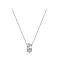 Silver Barrel Beat Pendant Necklace