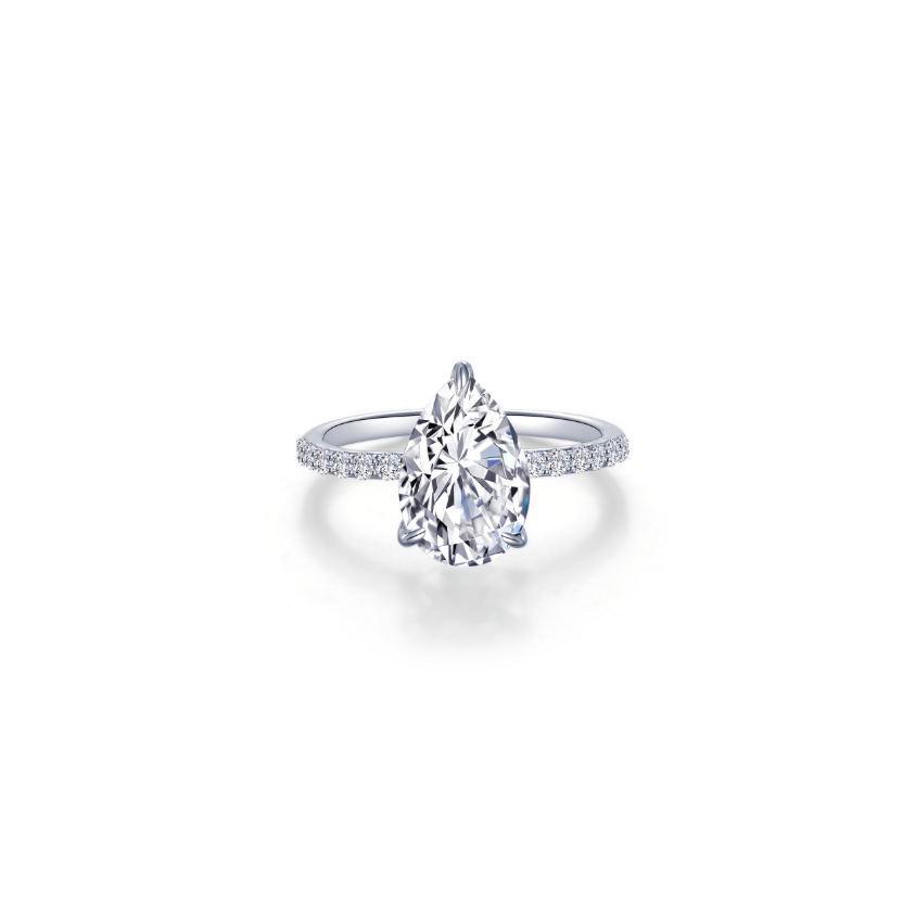 Pear-Shaped Solitaire Engagement Ring