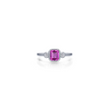 Three-Stone October Birthstone Ring