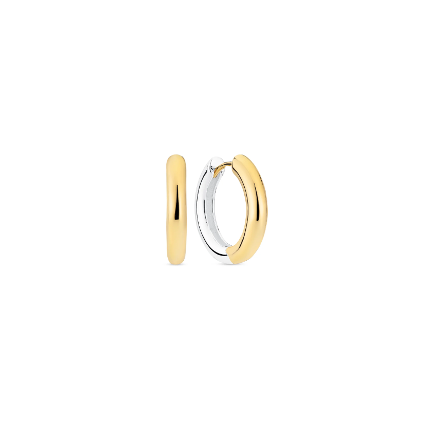 Two tone Carrara Pianura Medio Earrings