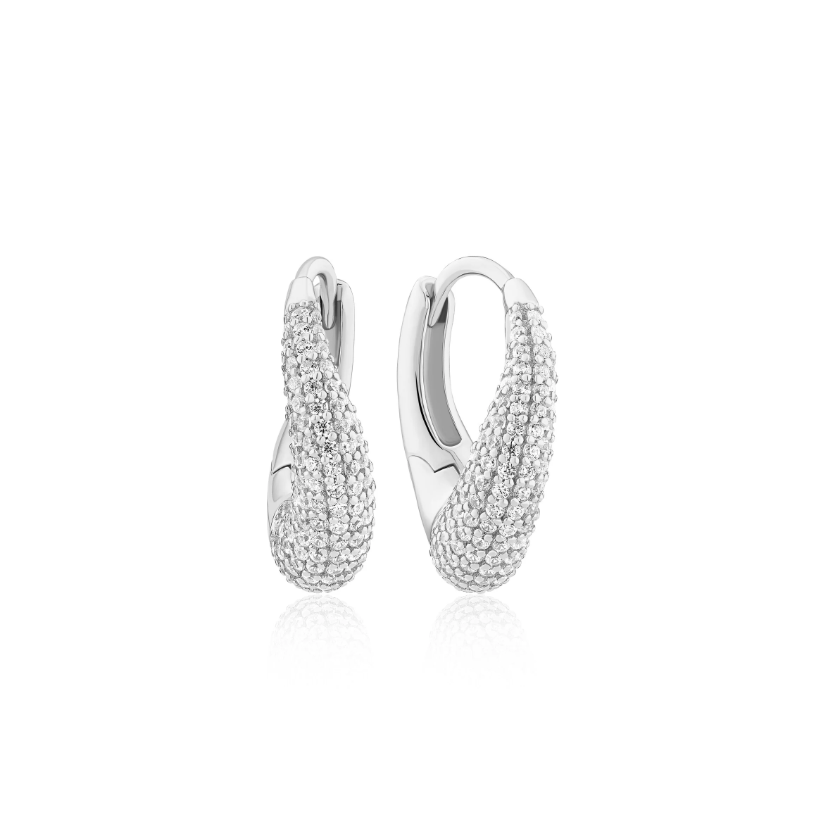 Silver CZ Glorenza Piccolo Earrings
