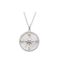 Ocean SS SW MOP Compass Pendant