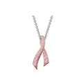 Pink Ribbon Pendant Necklace