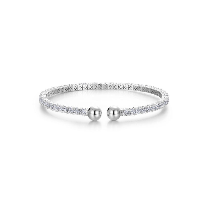 Silver Sphere Tennis Cuff