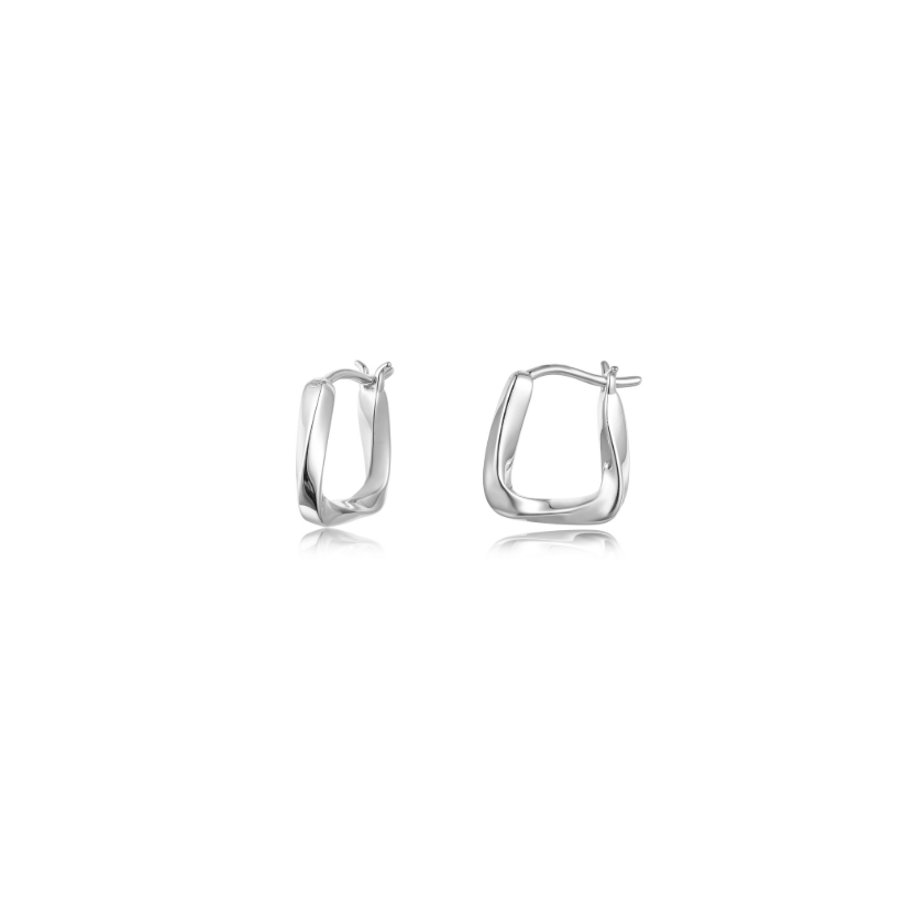 Silver Mobius Square Huggies