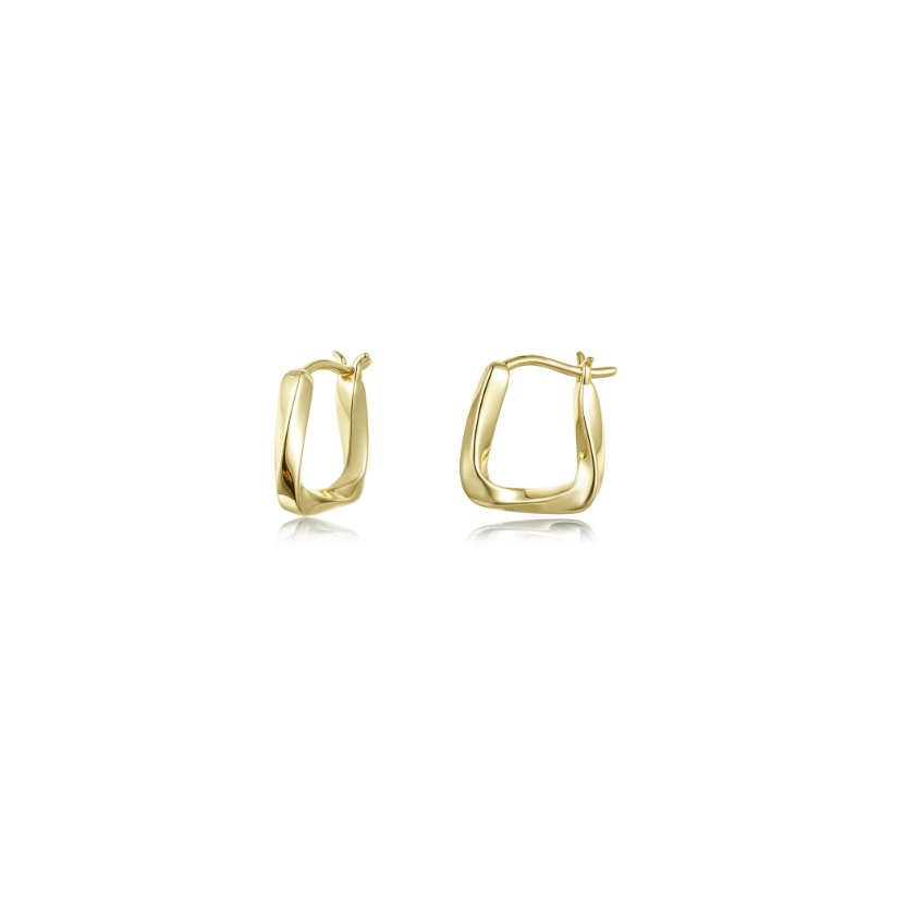 Gold Mobius Square Huggies