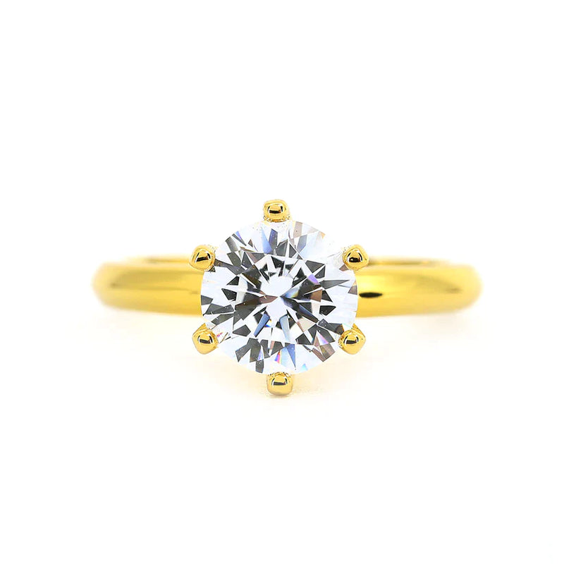 Anastasia 02 Diamond White 2ct Solitaire Ring