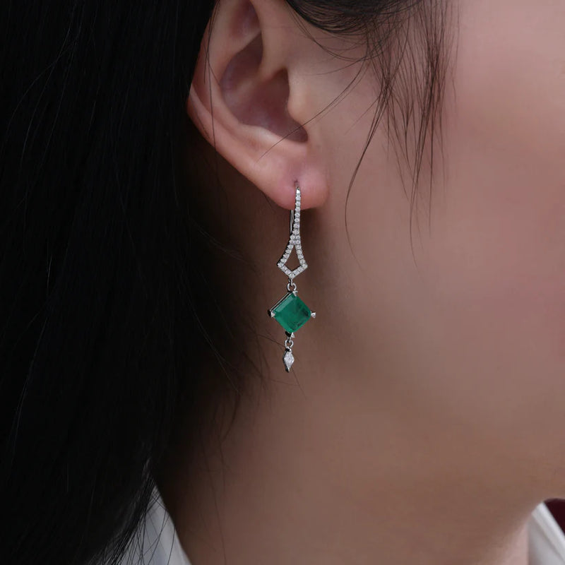 Arabella 20 Earrings - Emerald Green