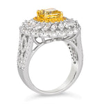 Diana 36 Canary Yellow & Diamond White Ring