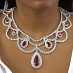 Elizabeth 41 Ruby Red Necklace