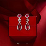 Elizabeth 38 Ruby Red Earrings