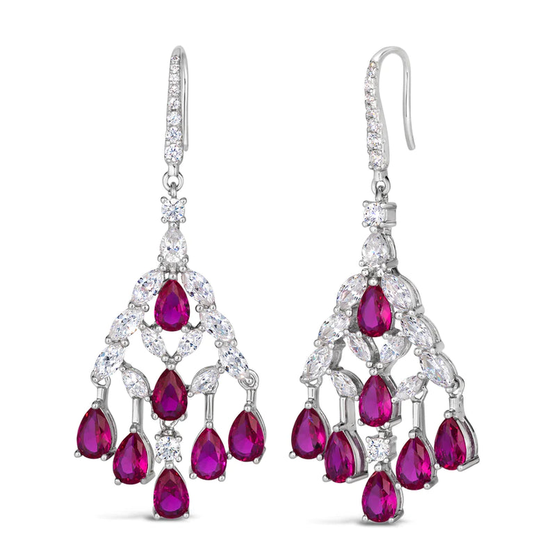 Elizabeth 47 Sapphire Pink Earrings
