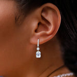 Grace 14 Earrings - Diamond White
