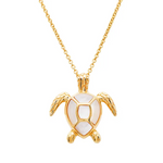 Ocean 14kt Gold Vermeil MOP Turtle Necklace