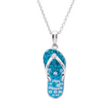 Ocean SS SW Aqua Flip Flop Pendant
