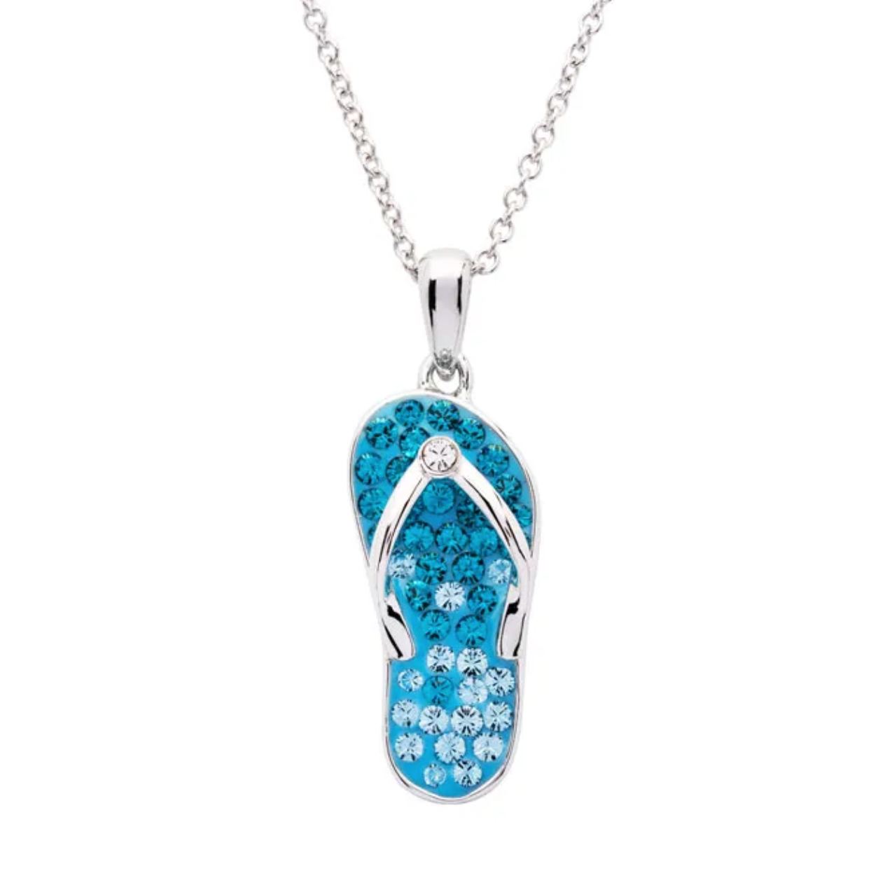 Ocean SS SW Aqua Flip Flop Pendant