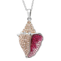 Ocean SS Crystal Shell Necklace