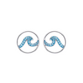 Ocean SS Wave SW Aqua Earrings