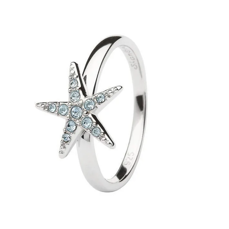 Ocean SS Aqua SW Star Ring