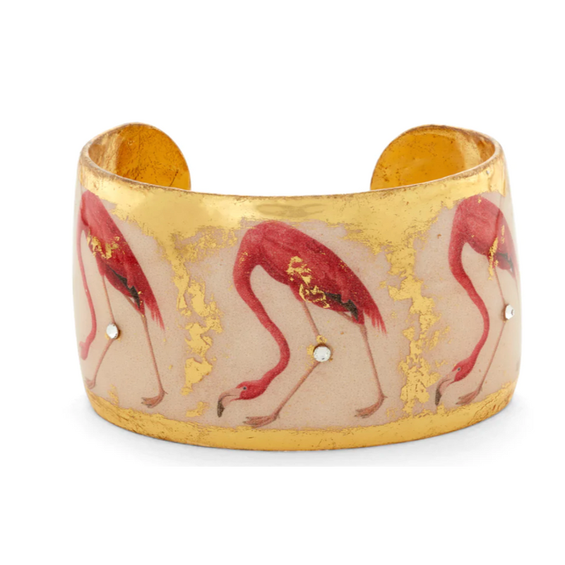 Flamingo Evocateur Gold 1.5in Cuff Bracelet