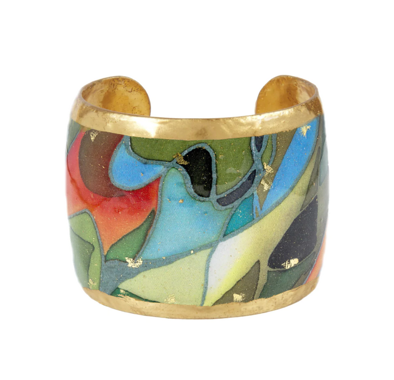 Rainforest Evocateur Gold 1.5in Cuff Bracelet