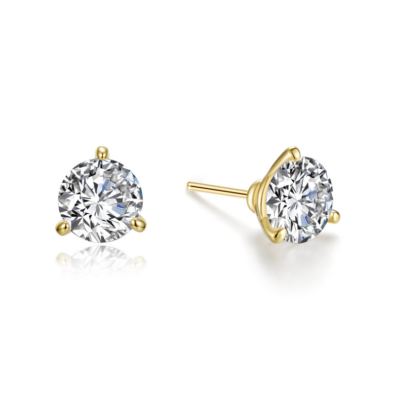ER CL S.S. GP 2.06 CTTW 3 Prong Martini Studs