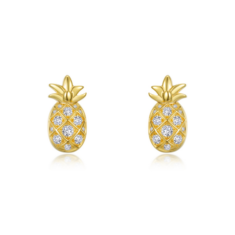 LaFonn Pineapple Stud Earrings
