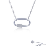 LaFonn 0.65 CTTW Paperclip Necklace