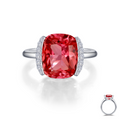 Fancy Lab-Grown Sapphire Solitaire Ring