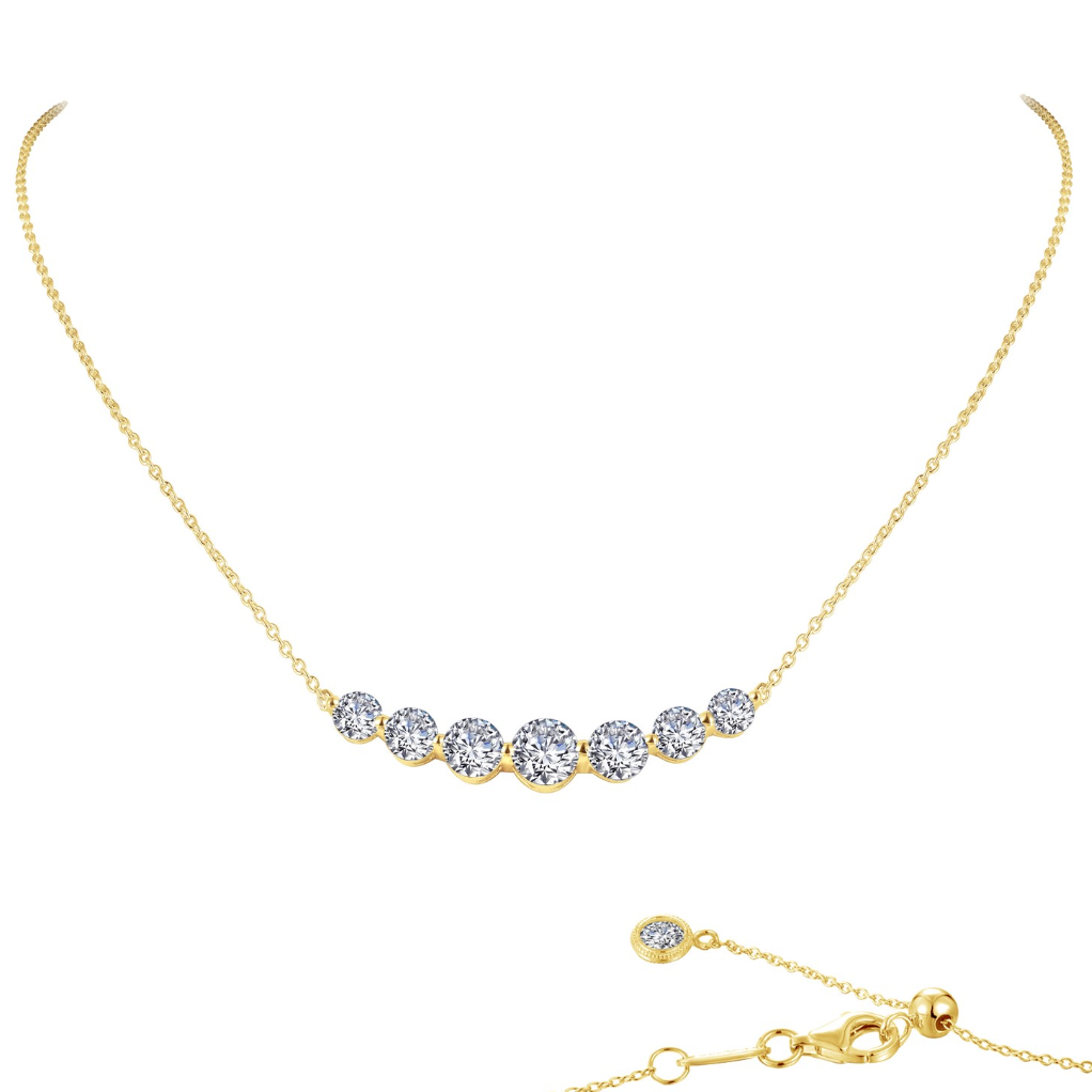 7 Symbols of Joy Bar Necklace 18"