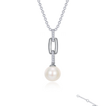 Paperclip Cultured Freshwater Pearl Necklace