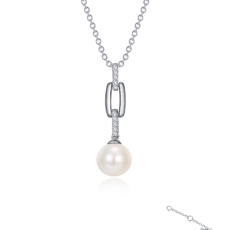 Paperclip Cultured Freshwater Pearl Necklace