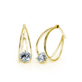 Jada S.S. .925 Small Gold Basket Earring