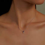 Fancy Lab-Grown Sapphire Necklace