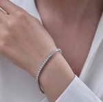 Anastasia 42 Diamond White Crystalline Tennis Bracelet