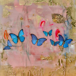 Evocateur Gold Butterfly Sunset Large TD Earrings