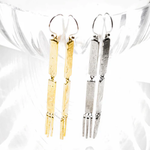 Linea Dangle Earrings - Brass