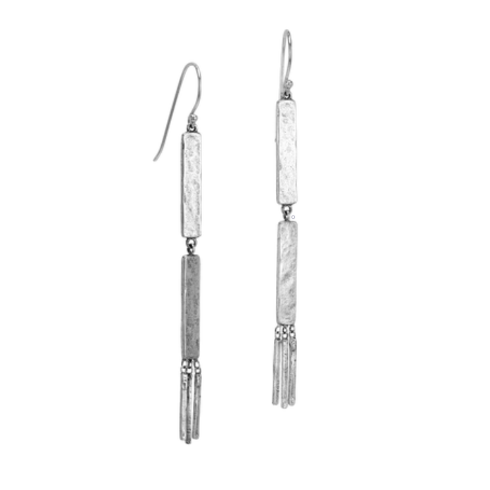 Linea Dangle Earrings - Sterling Silver
