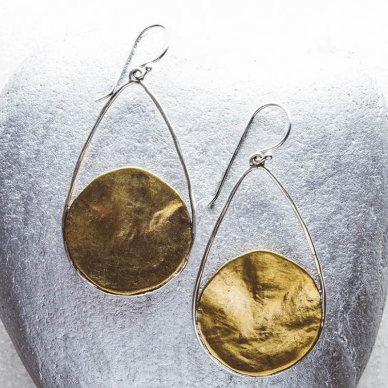 Nomad Earrings - Brass & SS